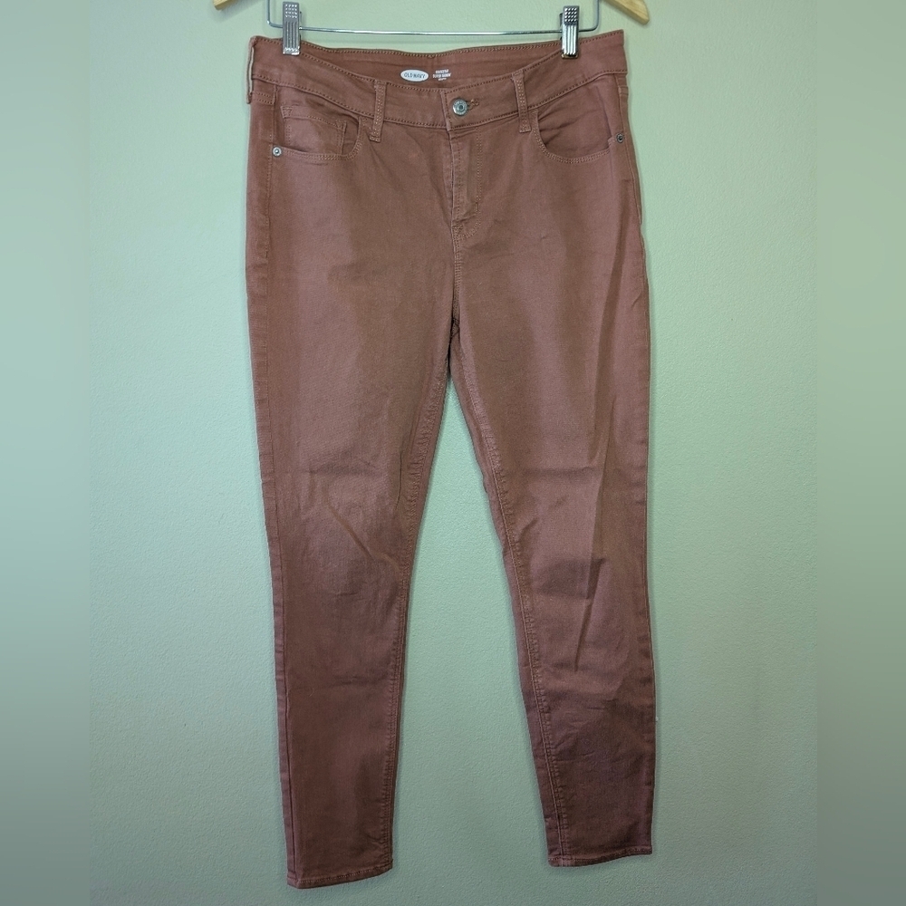 Old Navy Rockstar Super Skinny Jeans in Orange Size 12